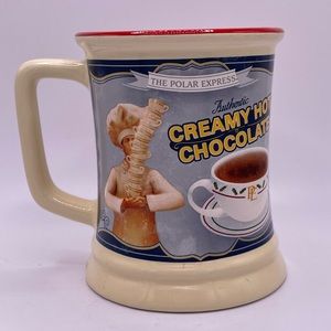 Polar Express Train Creamy Hot Chocolate Cocoa Coffee Mug Warner Bros Christmas